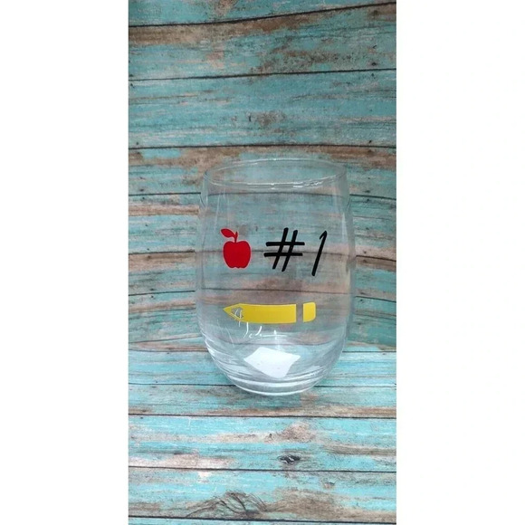 New Handmade Teacher 20.5 OZ Glass - Picture 1 of 1